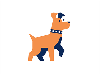 Dog animal collar dog hunting illustration logo pet sign
