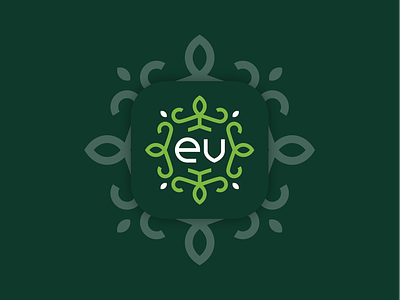 ecoville branding branding identity cosmetics eco leaf letter logo logo design natural pattern sign store