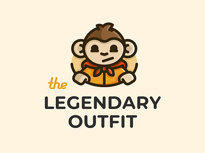 The Legendary Ouyfit animal badge branding character cloak genoa logo design monkey superhero