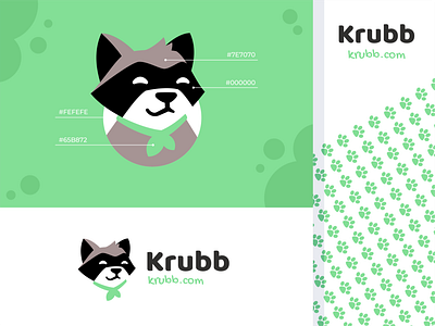 Krubb animal branding character cloak hiwow raccoon