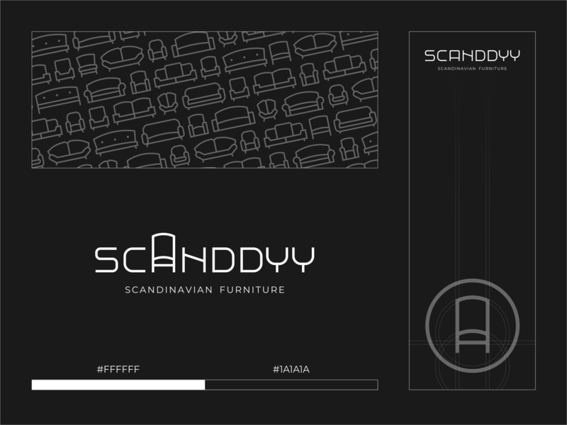 SCANDDYY behance building chair flag furniture hiwow icon letter lines logo logo design pattern pen project shop sign sofa