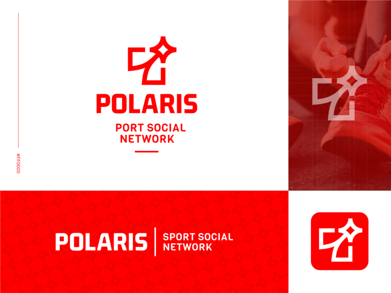 Polaris brand brand design branding branding design construction hiwow icon line logo logo design logodesign logos logotype network polar sign social square star