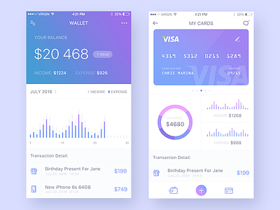 Day020-Wallet/Cards card credit payment ui ux wallet