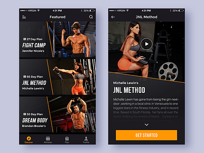 Day026-Workout app body daily fitness healthy ui ux workout