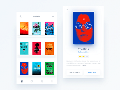 Day050-Books APP books clean reading ui ux