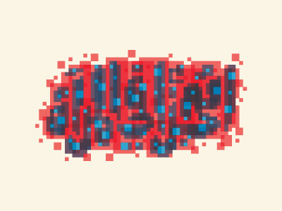 I fraction in the mirror | اتجزأ في المرآة arabic graphic design lettering molten pixels typography