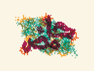 Acidic | حامض arabic graphic design lettering molten pixels typography