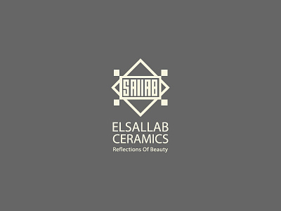 ElSallab ceramics arabic kufic logo lettering logotype typography wordmark
