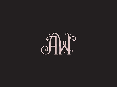 AN initials lettreing logotype monogram typography