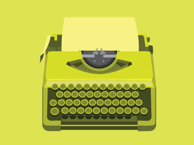 Typewriter illustration vector