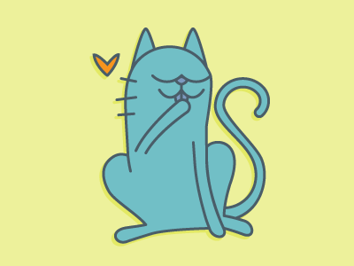 Cat illustration vector