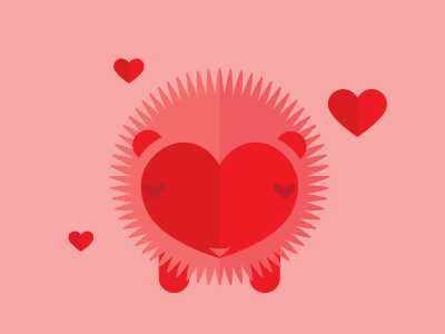 Valentines hedgie hedgehog valentines vector