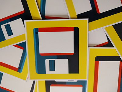 Floppies magnets stickermule