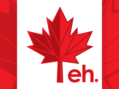 Canada canada maple leaf sticker mule vector