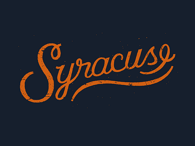 Syracuse basketball lettering syracuse typography