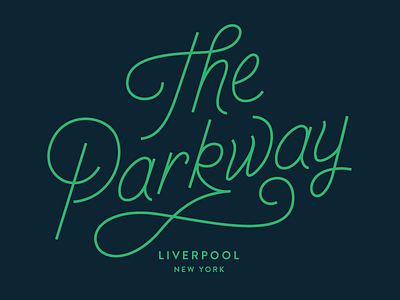 The Parkway lettering syracuse type typography