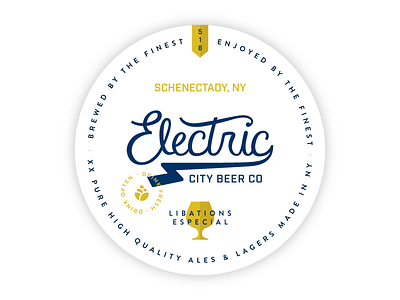 Electric City Brewing Coaster