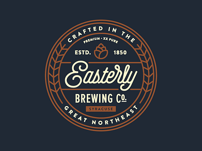 Easterly Brewing Co. badge brewery logo syracuse
