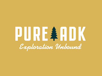 Pure ADK Rebrand adirondacks logo new york tree upstate