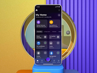 App for Smart Home 3d animation home motion graphics smart smart home ui