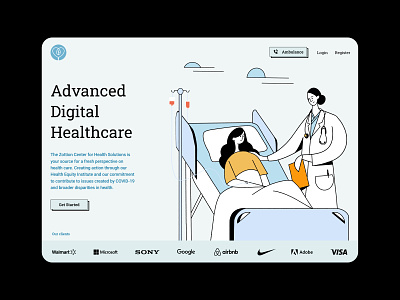 Zottion Medical Website digital health healthcare illustration medical ui ui design ux ux design