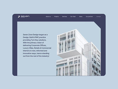 Website for Architecture Company animation architecture design motion graphics ui ui design ux ux design