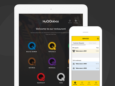 Tablet Menu app application clean dashboard design flat food ios ipad menu minimal mobile order payment product restaurant ui ux