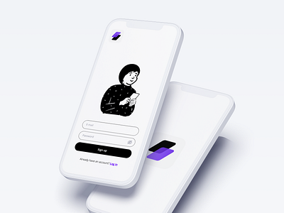 Sign up page | Daily UI Challenge 01 app daily ui challenge minimal sign up ui ux