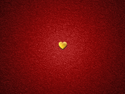 Golden heart (GIF-animation) button glossy gold ui