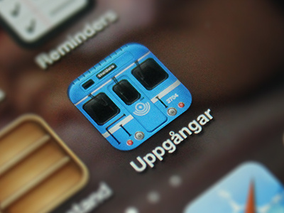 iPhone app - WIP app blue gui icon ios iphone stockholm subway