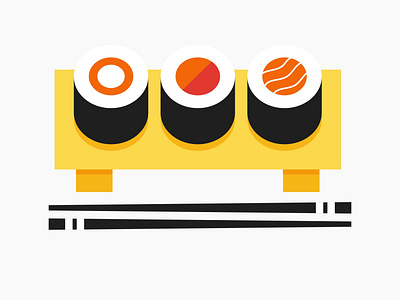 Sushi salmon adobe illustrator desing food illustration sushi vector