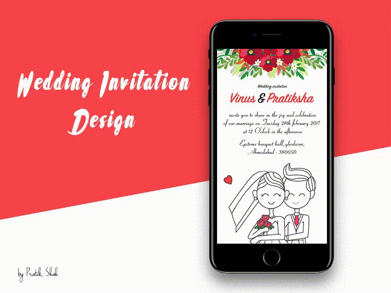 👩‍❤️‍👨Wedding Invitation💞 animated invitation cards digital invitation greetings love wedding