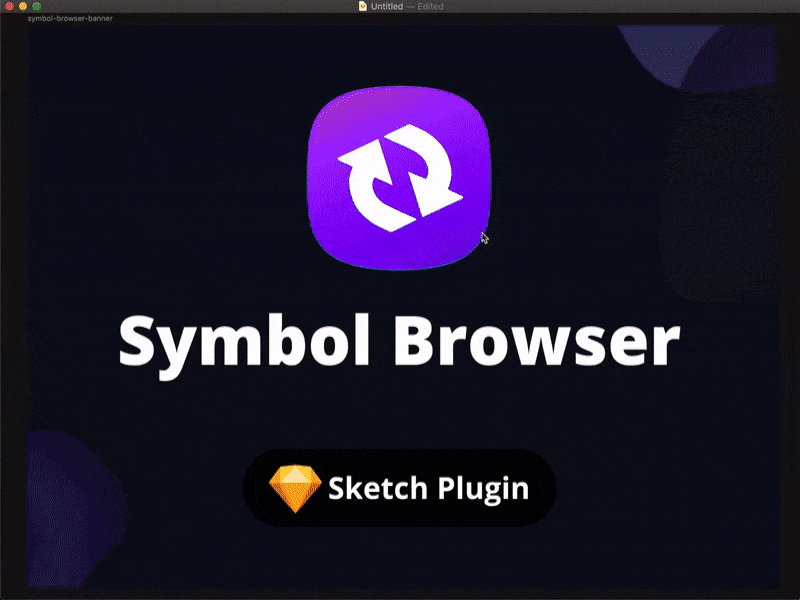 Symbol Browser: see it in action browse design system library sketch plugin sticker symbol ui kit
