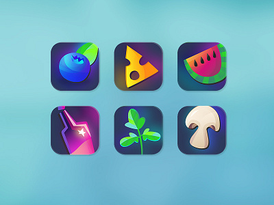 Supermarket iOS icons alcohol blueberry cheese icon ios mushrooms parsley supermarket watermelon