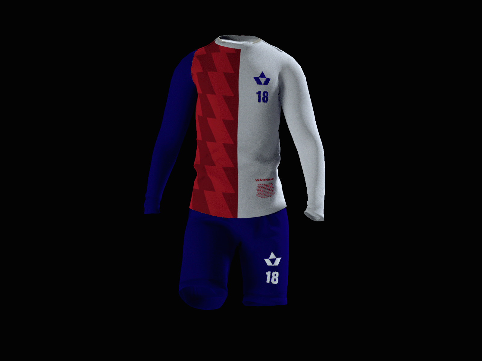 Animated football merch for the betting company c4d character color