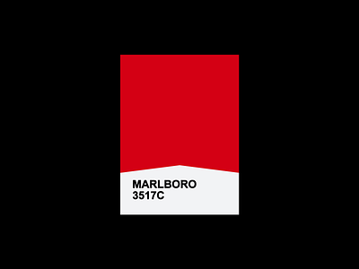 Pantone / Marlboro branding compound flat illustration logo marlboro pantone print typography vector
