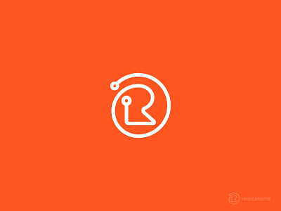 RelocateMe dynamic font me orange point relocate round