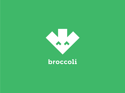 Broccoli agency broccoli flat geometry green logo web web design