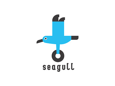 Seagull bagel bird blue gull sea seagull shop