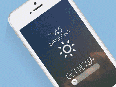 Get Ready concept App advertising app app design