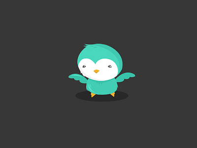 Pinguin 2d animation cute illustration little penguin wings