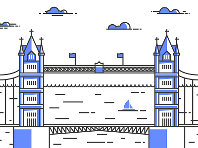 Tower Bridge London bridge illustration london london bridge tower bridge