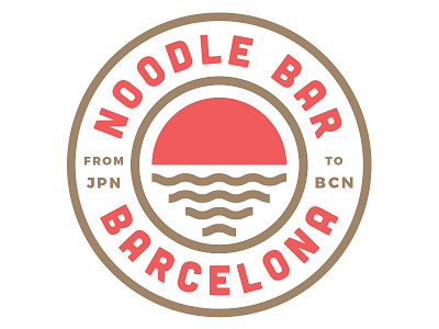 Noodle Bar bar barcelona brand design japan logo mark noodles ramen