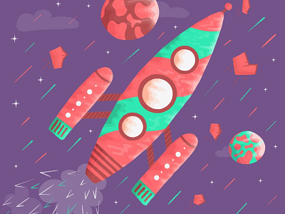 Spaceship Illustration