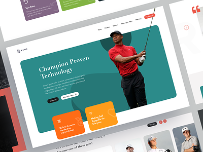 Golf simulator - landing page - light version