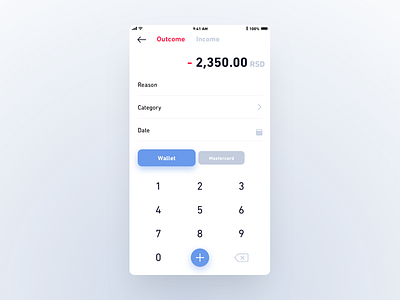 Wallet app - Add new