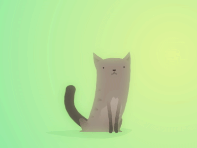Curious Cat after effects animation cat