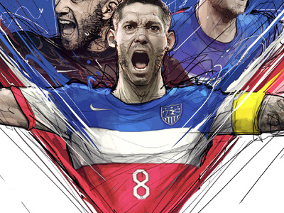USMNT Brazil World Cup campaign fútbol illustration mls soccer usmnt world cup