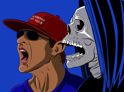 Red Hat digital art editorial art editorial illustration illustration political art politics