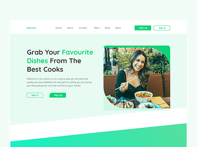 DeliMeal Landing Page